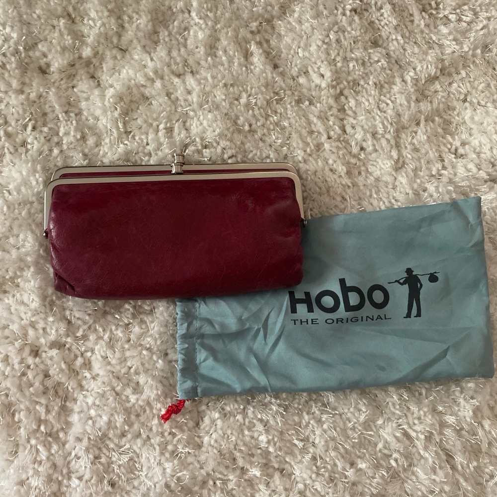 Wine colored Hobo wallet